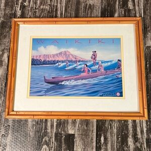 Surf Riders Waikiki Hawaii Framed Art